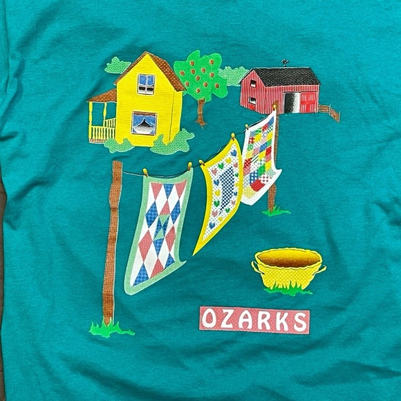 Vintage 80’s BEST Fruit Of The Loom Single Stitch Ozarks Homestead T-Shirt Large - Picture 2 of 4